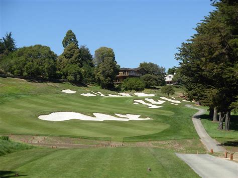 Pasatiempo golf - The majority of the course is dirt or dead grass with green color and grass around the greens. Most shots hit the fairway and roll off. You have to roll the ball in the "good" parts of the fairway to get a lie. Pasatiempo's take is to offer a $50 voucher for a future round. 